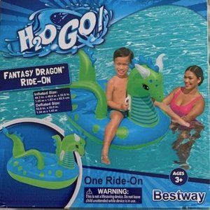 H20 Go! Fantasy Dragon Ride-On Pool Float Ages 3+